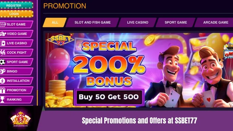 Special Promotions and Offers at SSBET77