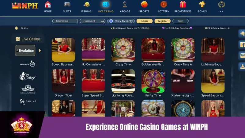 Experience Online Casino Games at WINPH