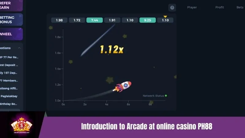 Introduction to Arcade at online casino PH88
