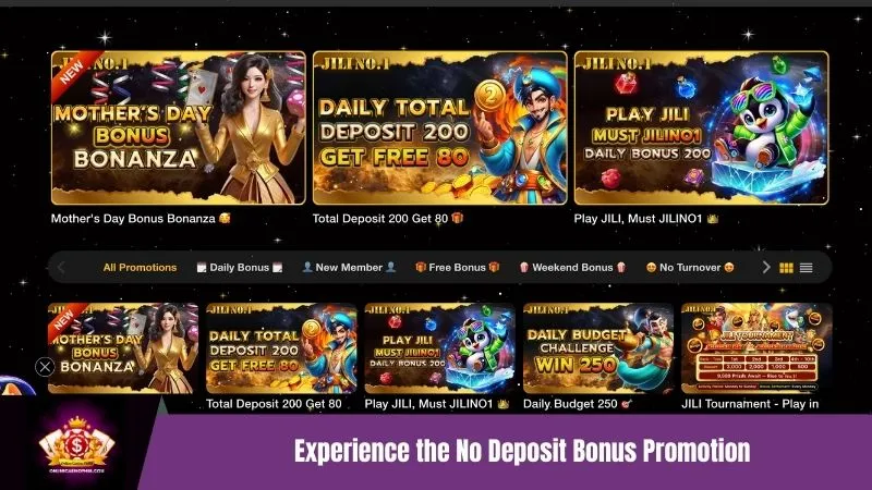 Experience the No Deposit Bonus Promotion