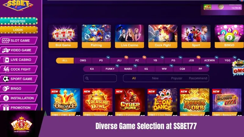Diverse Game Selection at SSBET77