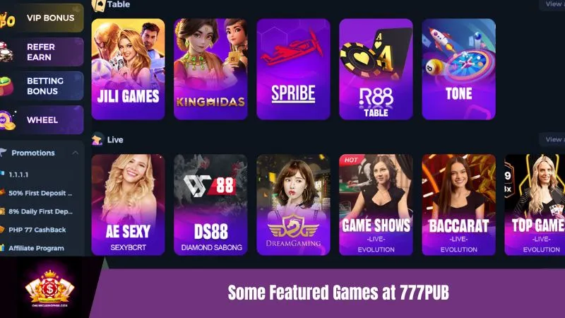 777PUB Featured Social Gaming Experiences