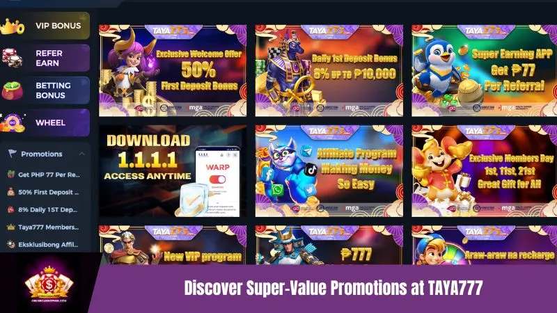 TAYA777 Super-Value Promotions for Filipino Players