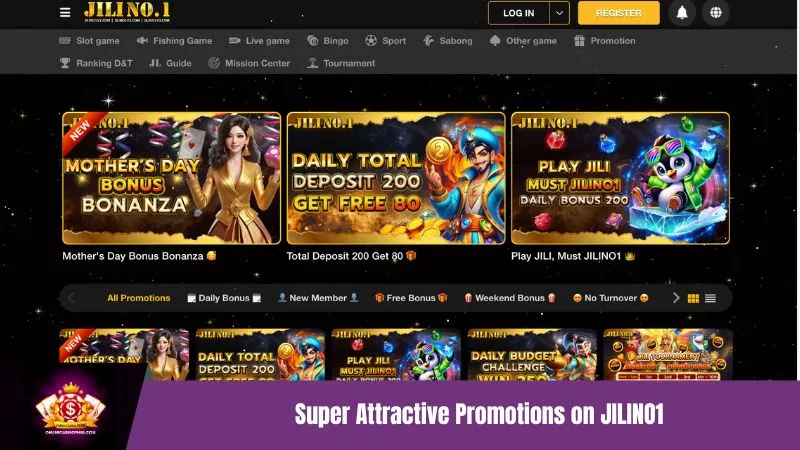 Super Attractive Promotions on JILINO1