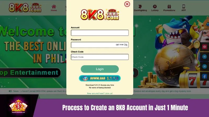 8K8APP Lightning-Fast Mobile Account Creation Process